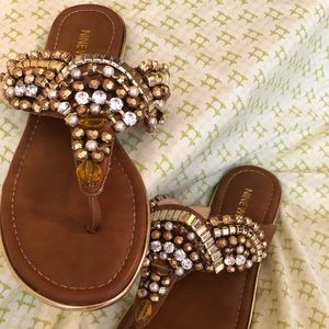 Beaded Flip Flops